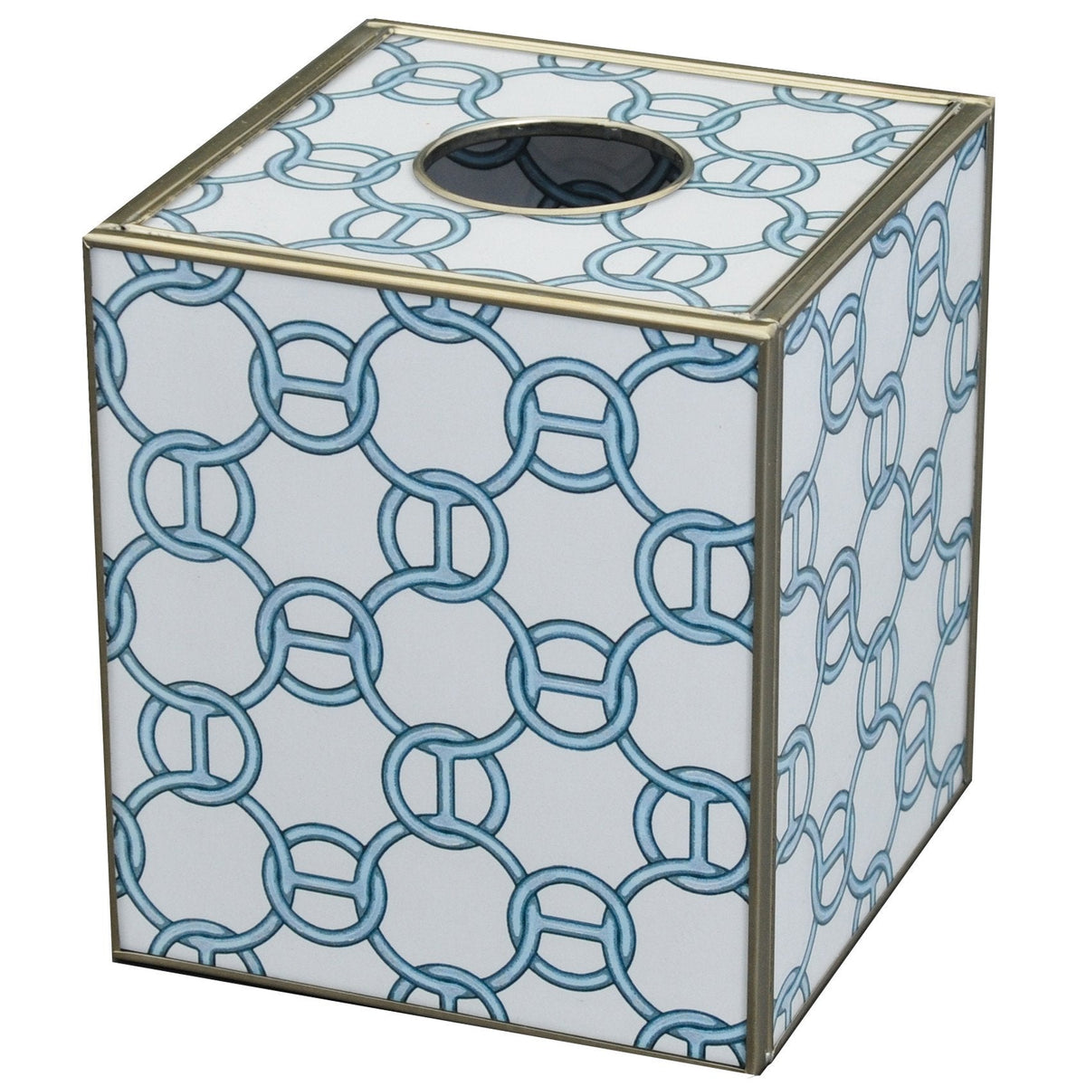Blue chain tissue cover